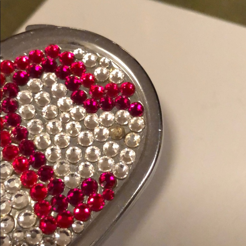 Swarovski crystal compact mirror - Picture 2 of 3